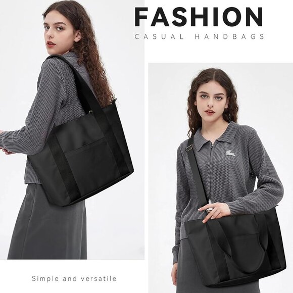 KALIDI Tote Bag for Women,Shoulder Bag with Laptop Compartment for work Leisure - Picture 2 of 7